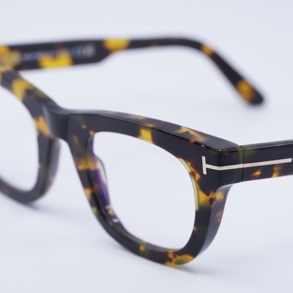 Tom Ford FT5872-B 055 Eyeglasses Havana 48mm Square Frame - Picture 2 of 9